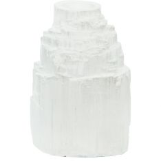 Mini Candle Holder Iceberg White Selenite (Each)