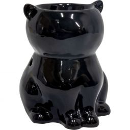 Ceramic Oil Burner - Black Cat - Small (Each)