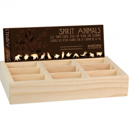 Small Empty Wood Display for Spirit Animals (each)