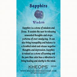 Gemstone Properties Info Card Sapphire (Each)
