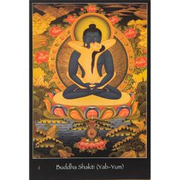 Nepalese Altar Information Card - Buddha Shakti (Yab-Yum) (Each)