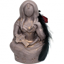 Gypsum Cement Figurine - Morrigan Raven Goddess (Each)