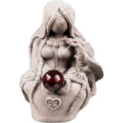 Gypsum Cement Figurine - Tiamat Dragon Goddess (Each)