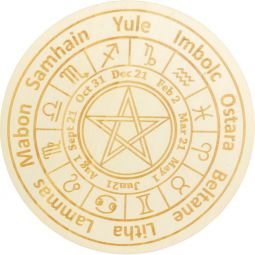 Wood Crystal Grid - Pagan Calendar (Each)
