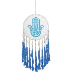 Embroidered Wall Hanging w/ Fringe - Fatima Hand (Each)