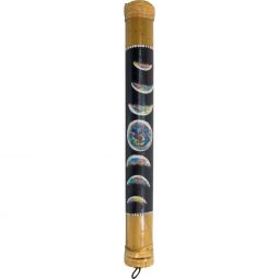 Bamboo Painted Rainstick - Moon Phases - Small (Each)