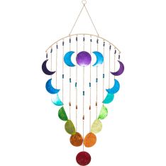 Metal Wall Hanging Mobile - Moon Phases Chakra (Each)