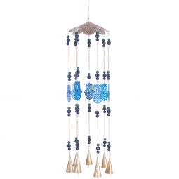 Brass Bell Chime Mobile - Fatima Hands (Each)