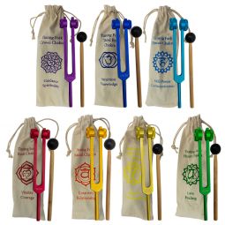 Weighted Tuning Fork- 7 Chakras w/ Bags - Tuned (Set of 7)