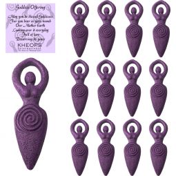 Polyresin Figurines Mini Goddesses (Pack of 12)