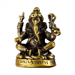Mini Brass Figurine  Ganesha (Pk of 3)
