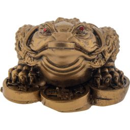 Polyresin Feng Shui Figurine Money Toad - Gold (Each)