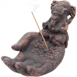 Volcanic Stone Incense Holder - Hand w/Ganesha (Each)