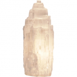 Electric White Selenite Lamp 8-10-inch (each)