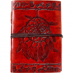 Leather Journal with Strap - Dreamcatcher (Each)