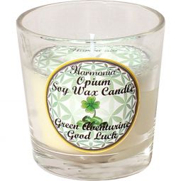 Harmonia Soy Gem Votive Candle - Good Luck Green Aventurine (Pack of 6)