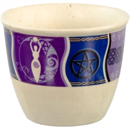 Ceramic Smudge Pot - Pagan (Each)