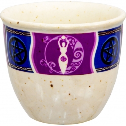 Small Ceramic Smudge Pot - Pagan (Each)