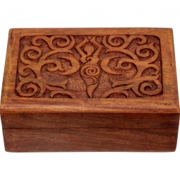 Wood Box Velvet Lined - Goddess (Each)