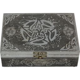 White Metal Lined Box - Pentacle (each)