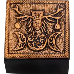 Bronze Metal Trinket Box - Pagan (Each)