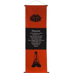 Cotton Inspirational Banner - Namaste (Each)