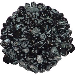 Tumbled Stones Snowflake Obsidian (1lb)