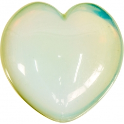 Puffed Gemstone Heart - Opalite (Each)
