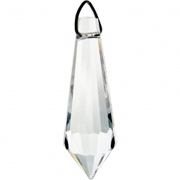 Prism Crystal 38 mm Faceted Tear Drop CL (each)