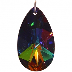Prism Crystal 38 mm Almond Black Rainbow (each)