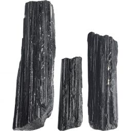 Rough Stone Black Tourmaline Log 3 - 6 in (3lbs)