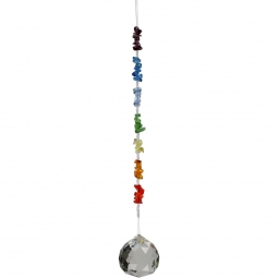 Hanging Crystal Chips Stone Chakra  (Each)