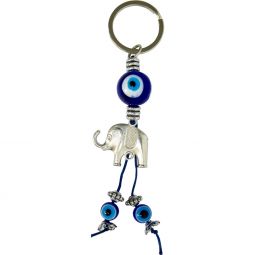 Evil Eye Talisman Key Ring - Lucky Elephant (Each)