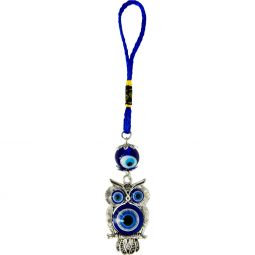 Glass Evil Eye Talisman - Evil Eye Owl (Each)