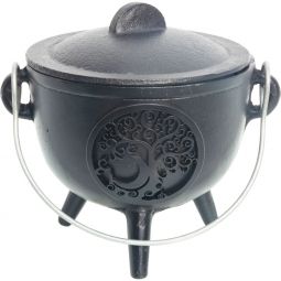 Cast Iron Cauldron Small 4.5in Tree of Life (Each)