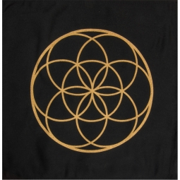 Printed Cotton Crystal Grid - Seed of Life (Each)