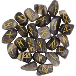 Gemstone Rune Set Black Moonstone (Each)
