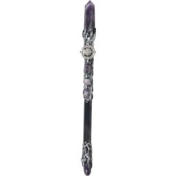 Magick Wand - Amethyst Point w/ Silver Compass (Each)