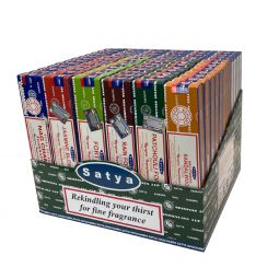Prepacked Package - Satya Colored Nag Champa Incense 15 gr (pack of 72)