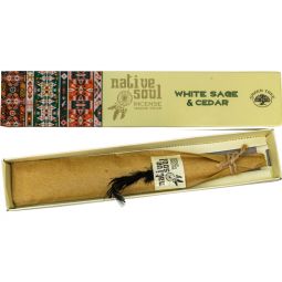 Native Soul Incense 15 gr - White Sage & Cedar 15 gram (Pack of 12)