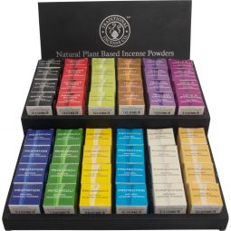 Incense Powder Display Package w/ Wood Display - 48 Boxes