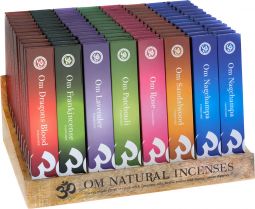 Om Incense Package 8 asst'd Fragrances - 96 boxes - 96 samples (Each)