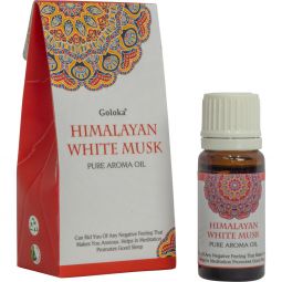 Goloka Pure Aroma Oil 10ml - Himalayan White Musk (Pack of 12)