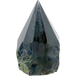 Gemstone Polished Top Points by the Flat - Bloodstone (3-5lbs)