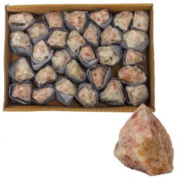 Gemstone Polished Top Points by the Flat - Sunstone (5-6lbs)