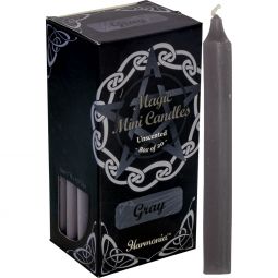Harmonia Mini Ritual Candles - Gray (Pack of 20)