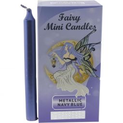 Harmonia Mini Ritual Candles Metallic Blue (Pack of 20)