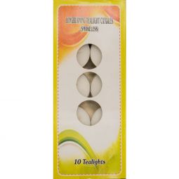 T-Light Candles Unscented (Box of 10)