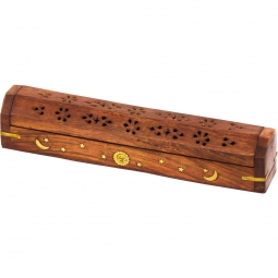 Wood Incense Storage Box Celestial (Each)