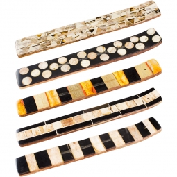Bone Mosaic & Wood Incense Holder Natural Tones Astd (Each )